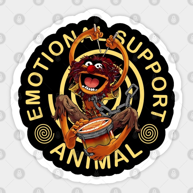 Muppets Emotional Support Animal Feeling Good Sticker by Olievera